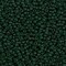 Miyuki 11 Round Seed Bead, 11-156F, Matte Transparent Dark Emerald, 13 grams